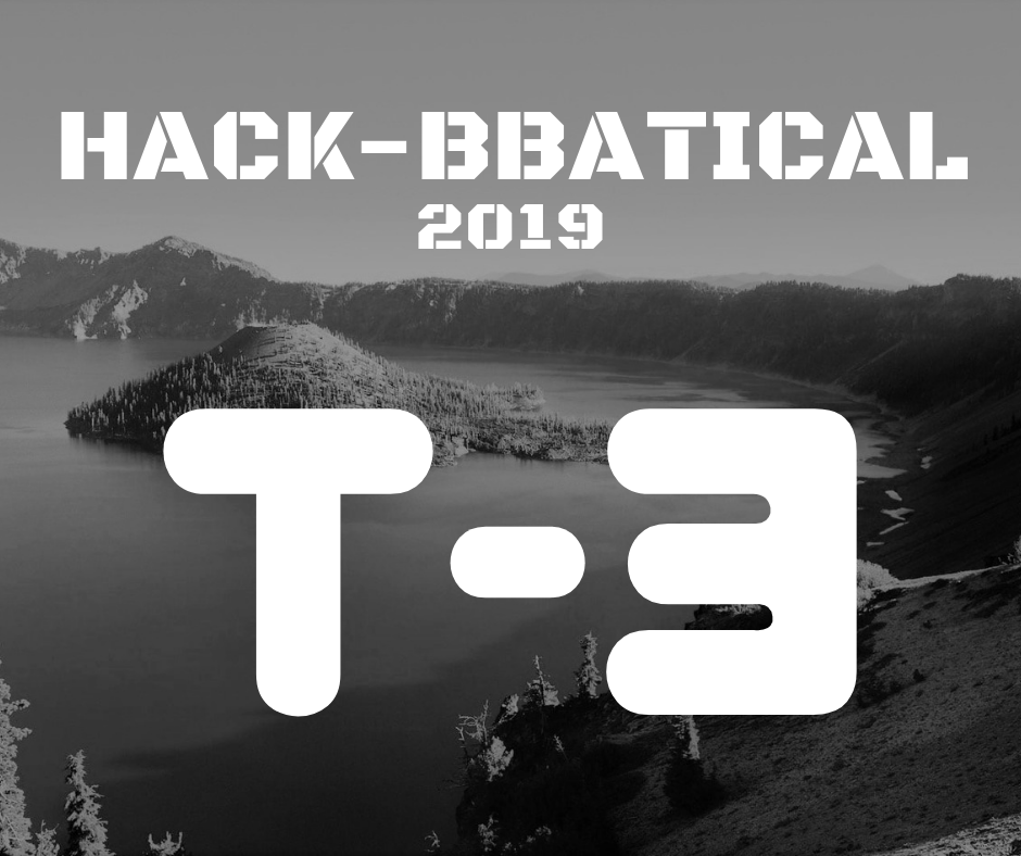 HACK-BBATICAL 2019 T-3